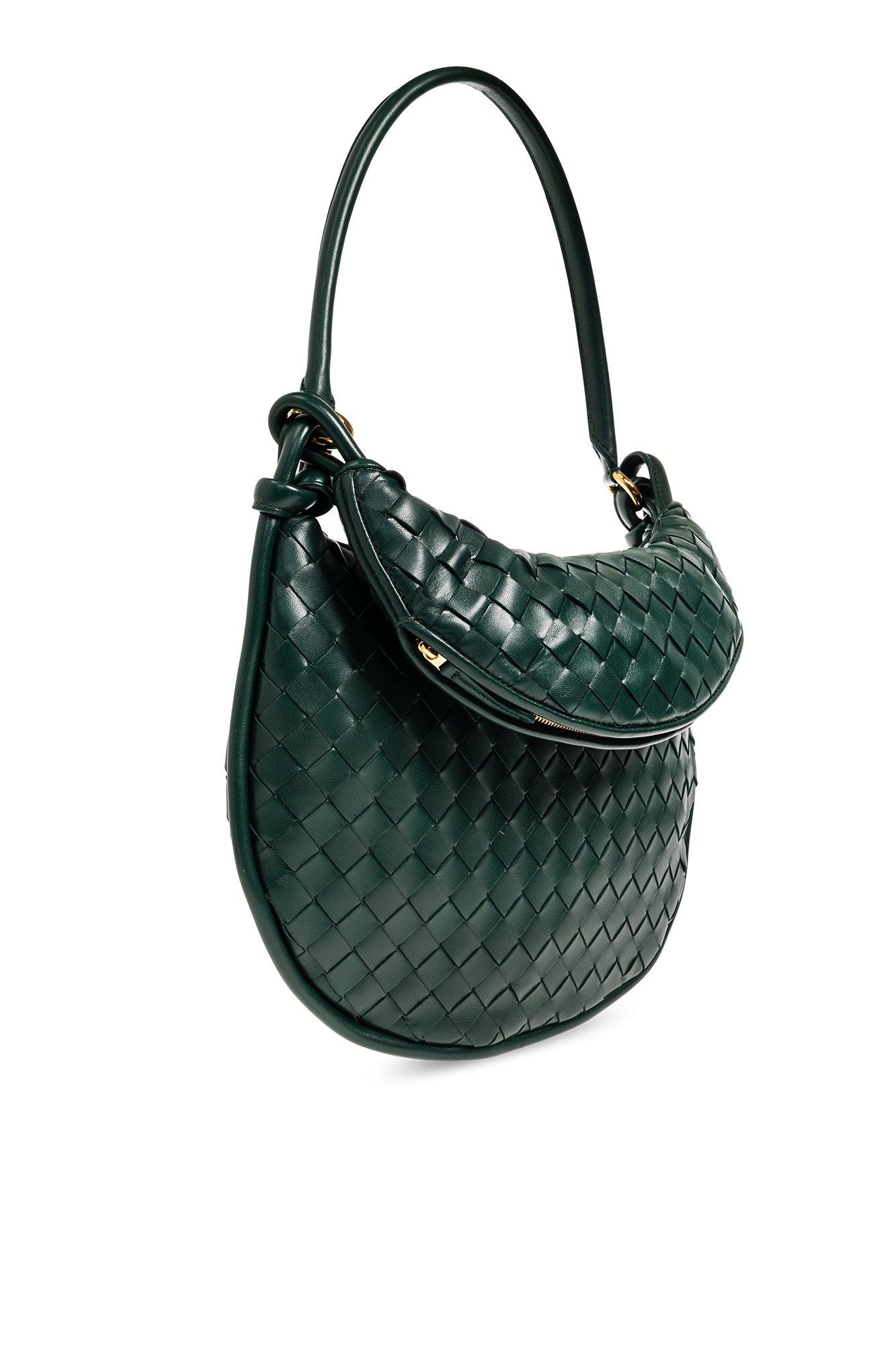 Green 'Gemelli Medium' shoulder bag Bottega Veneta - Vitkac